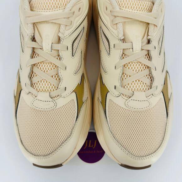 Hoka One One Men's Clifton L Athletics Leather Sneakers Vanilla/Wheat Size 11 - Picture 4 of 11